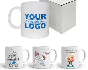 Personalized Mug Custom Text Photo Name Gift Coffee Funny Day Ceramic 11oz and 15oz Cup