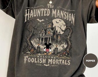 Retro Disney Halloween Mickey Haunted Mansion Shirt, Mickey Halloween Shirt, Mickey's Not So Scary Halloween Party, Disneyland Halloween Tee