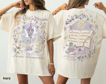Retro Disney Tangled Rapunzel Comfort Colors Shirt, I’ve Got A Dream Shirt, Princess Rapunzel Pascal, Disney Tangled Floral, Lost Princess