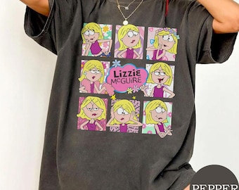 Koszulka Disneya z motywem Lizzie McGuire w stylu vintage, Koszulka „This Is What Dreams Are Made Of Comfort Colors”, Koszulka Disney Nostalgia z lat 2000., Wakacyjna wycieczka Disneya