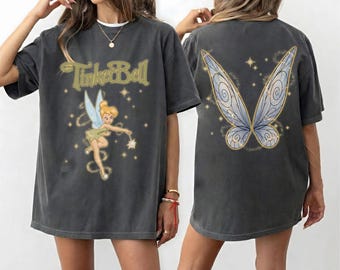 Vintage Comfort Colors Disney Peter Pan Tinker Bell Shirt, Tinkerbell Princess Shirt, Retro Y2K Disney Princess Shirt, Fairy Style Shirt