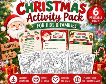 Paquete de actividades navideñas para niños