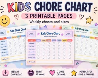 Tabla de tareas para niños imprimible