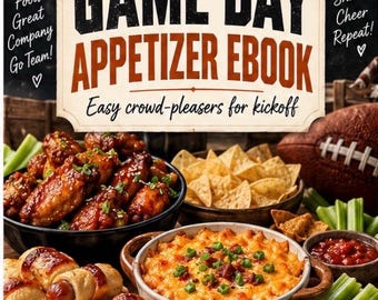 Libro electrónico de aperitivos para el día del partido