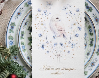 Magie des Fêtes faite main, Cartes de Noël uniques pour les proches, Collection de cartes de Noël, Cartes de vœux illustrées, Collection de cartes modernes