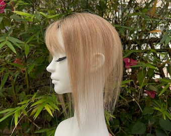 Voorraadafmetingen Blond Remy Human Hair 8 x 11 cm 10" voor dunner wordend haar