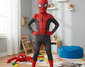 Kids Spider Hero Costume – Miles Morales Inspired Bodysuit with Mask