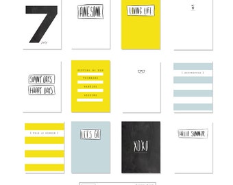 Digital Journal Cards - Sunny Days