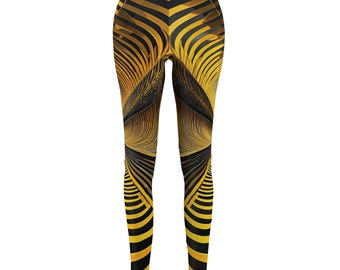 FRECUENCIA DORADA // Leggings con ilusión óptica