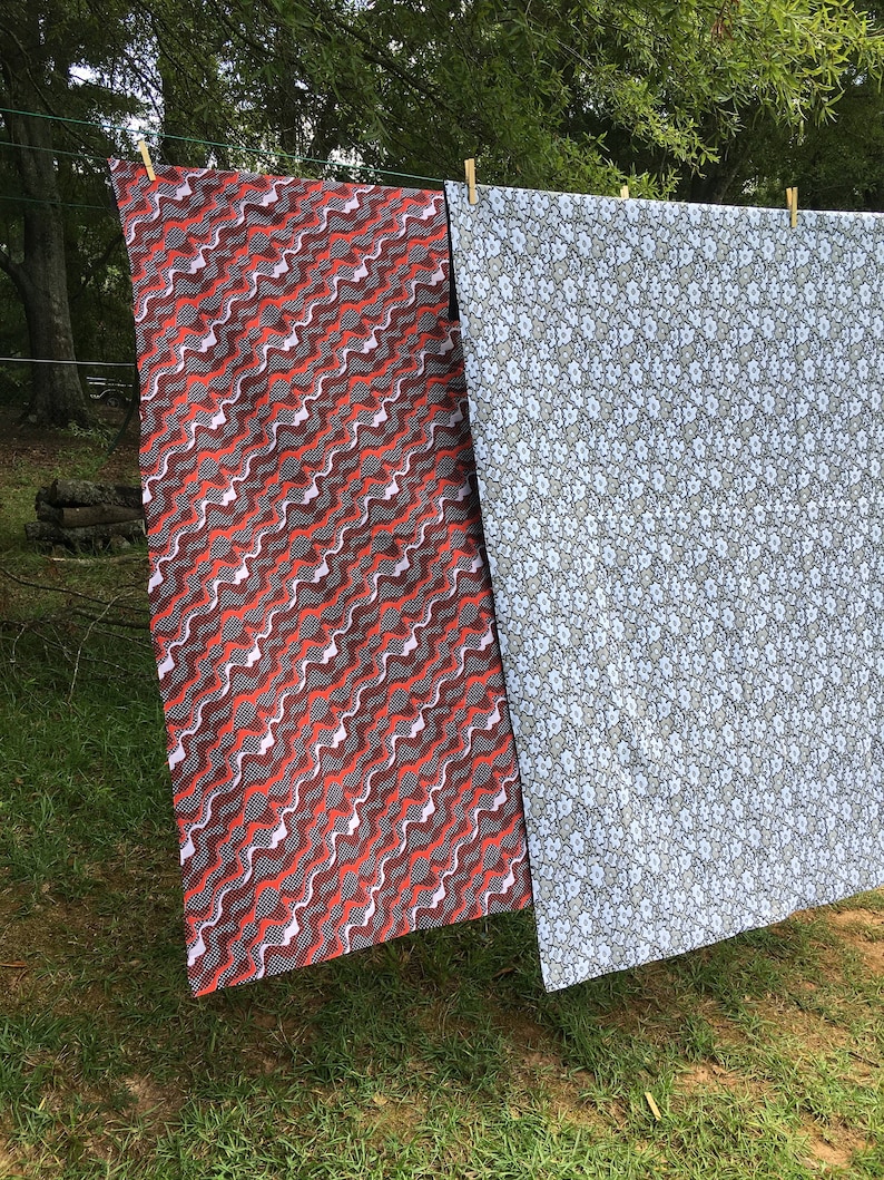 Set of two genuine groovy 1960s70s polyester groovy home decor or apparel easy sewing and washing fabric yardage trevira stretch fabric