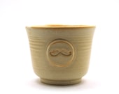 Shaving Bowl with a Mustache in Cream
