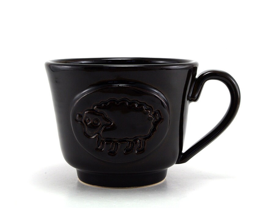 Black Sheep Coffee Mug Cool Ceramic Tea Cup Handmade Pottery Etsy