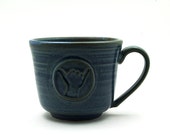 Blue Shaka Coffee Mug Aloha Spirit Hawaii Hang Loose Ready to Ship
