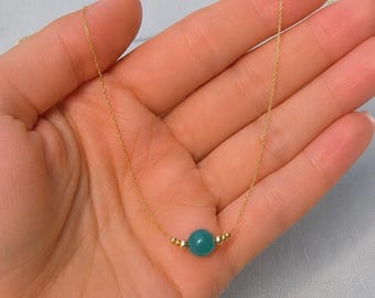 14K gouden tailleketting, turquoise buikketting, minimale lichaamsketting, strandtaille sieraden, verstelbare bikiniketting, cadeau voor vrouwen