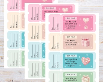 Gutscheine für die Wochenbettbetreuung – zum Ausdrucken – originelle Geschenkidee zur Babyparty