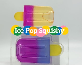 Ice Pop Squishy, Slow Rising Stress Relief Fidget Toy, Cute Sensory Toy for Kids & Adults, Summer Desk Accessory,  Anxiety Relief Gift