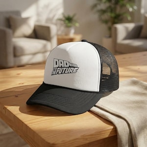 Dad to the Future Trucker Cap | Retro Script Dad Hat
