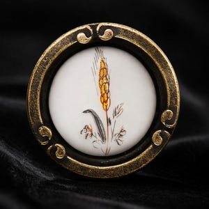 Bouton de meuble en porcelaine blanche bouton émeraude bouton de tiroir bouton de meuble en céramique vintage cuisine salle de bain poignée