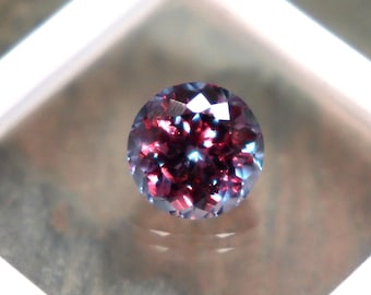 AAA 8mm 2.5Carats Natural Multi Color Stone Alexandrite Round Cut Faceted Alexandrite Loose Certified Stone Ring Size Alex Jewelry Making