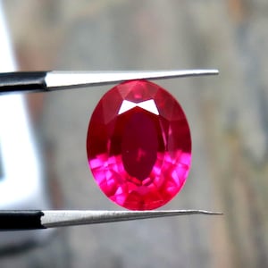 Rubino rosa naturale da 7,2 carati, non riscaldato e non trattato, pietra sciolta, rubino sfaccettato, gemma certificata, rubino naturale a taglio ovale per la creazione di gioielli.