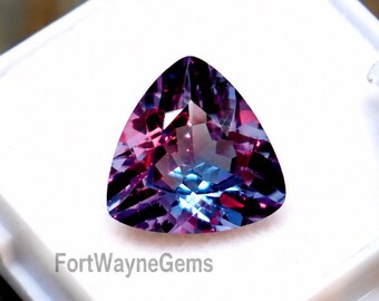 Color Changing 5Ct Natural Alexandrite Stone Trillion Cut AAA Faceted Alexandrite Certified Stone From Sri Lanka Alexandrite In BEST OFFER