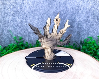 Death Stranding Chiralium Mano Cristal Quiral con Base Bridges Regalo Estatuilla para Jugadores Gaming 3D Arte de Hideo Kojima Sam Porter Bridges Accesorio