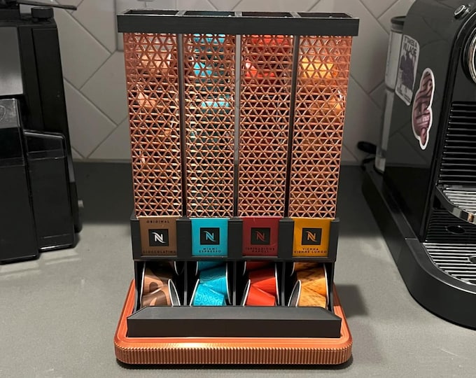 Original Nespresso Capsule Dispenser | Coffee Corner Organizer | Minimalist 3D Printed PLA Coffee Box Holder