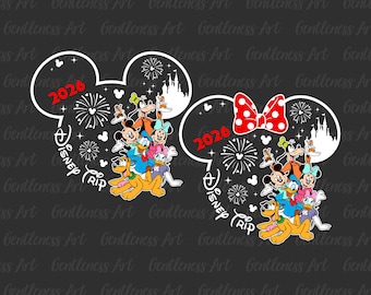 Viaje a Disneyland 2026, Vacaciones familiares 2026 (PNG), Archivo de corte de pareja de Disney, Equipo familiar, Modo vacaciones, Recorrido por el castillo de Magic Kingdom, El mejor día de tu vida