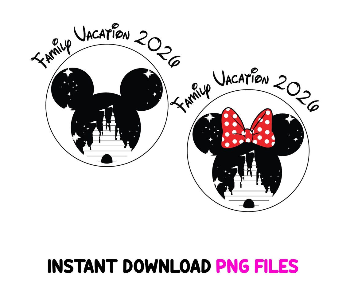 Bundle Family Vacation 2026 Svg Png, Magical Kingdom Svg, Family Trip ...