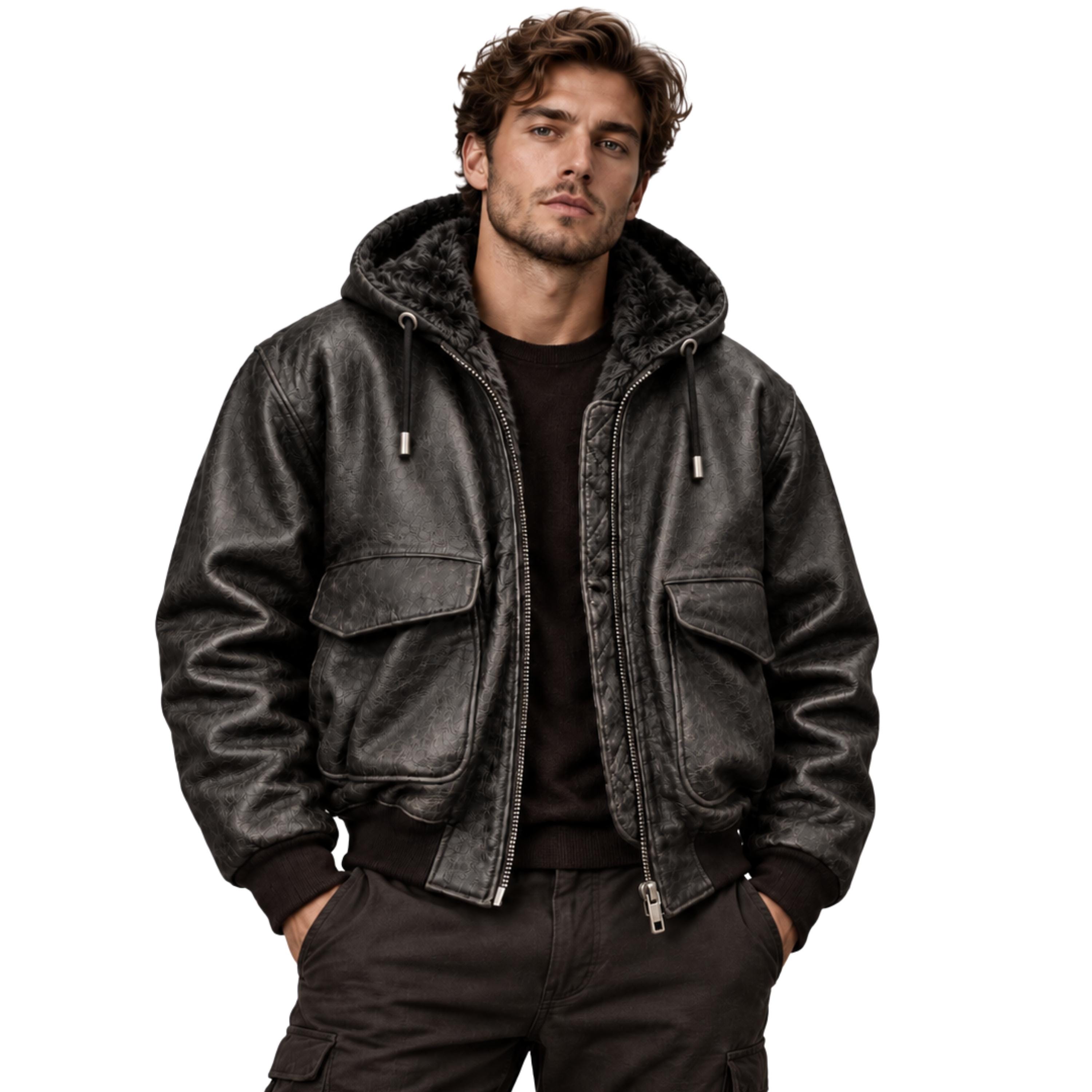 Y2k Leather Jacket - Etsy
