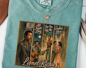 Lionel Richie Vintage T-shirt | Retro 80s Soul Music Tee | Comfort Colors Shirt