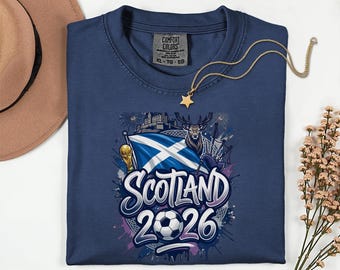Camiseta de fútbol de Escocia para el Mundial de 2026, camiseta vintage para aficionados al fútbol.