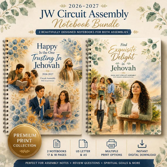 2026–2027 JW Circuit Assembly Notebook Bundle – US Letter/A5 (Printable PDF)