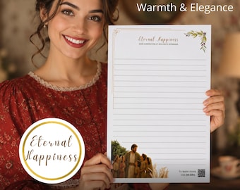 JW Convention briefpapierset | Eternal Happiness 2026 brief schrijven papier (digitale download)