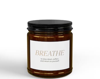 Velas de soja perfumadas con tapa negra (4 y 9 oz)