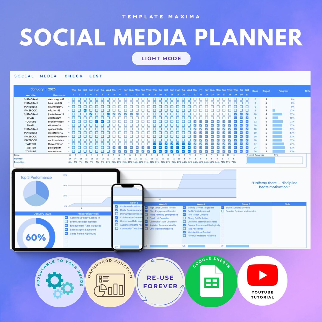 Social Media Tracker | Email Accounts Archive | Google Sheets ...