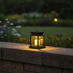 Farol solar de jardín, luz solar colgante para exteriores, decoración impermeable para patio, farol retro vintage, iluminación para jardín.