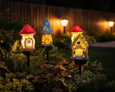 Catena Luminosa Solare Esterna 30 LED Multicolore - 6 Metri, 8 Modalità, Impermeabile Per Giardino E Feste - 4
