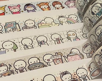 TheCoffeeMonsterzCo Emoti Washi Tape Samples