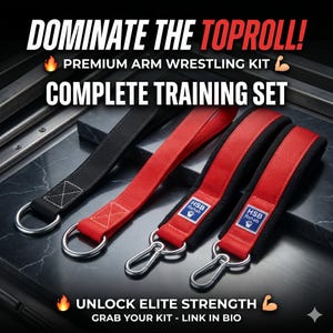 Armbrytning Top Roll Träningskit: Pronationsbelastade Pin Straps (4 st) från HSB Rehab