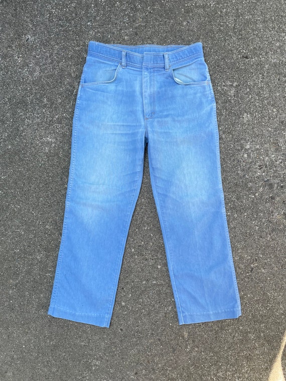 Vintage 70s/80s Wrangler Cropped Jeans, Super Sof… - image 3