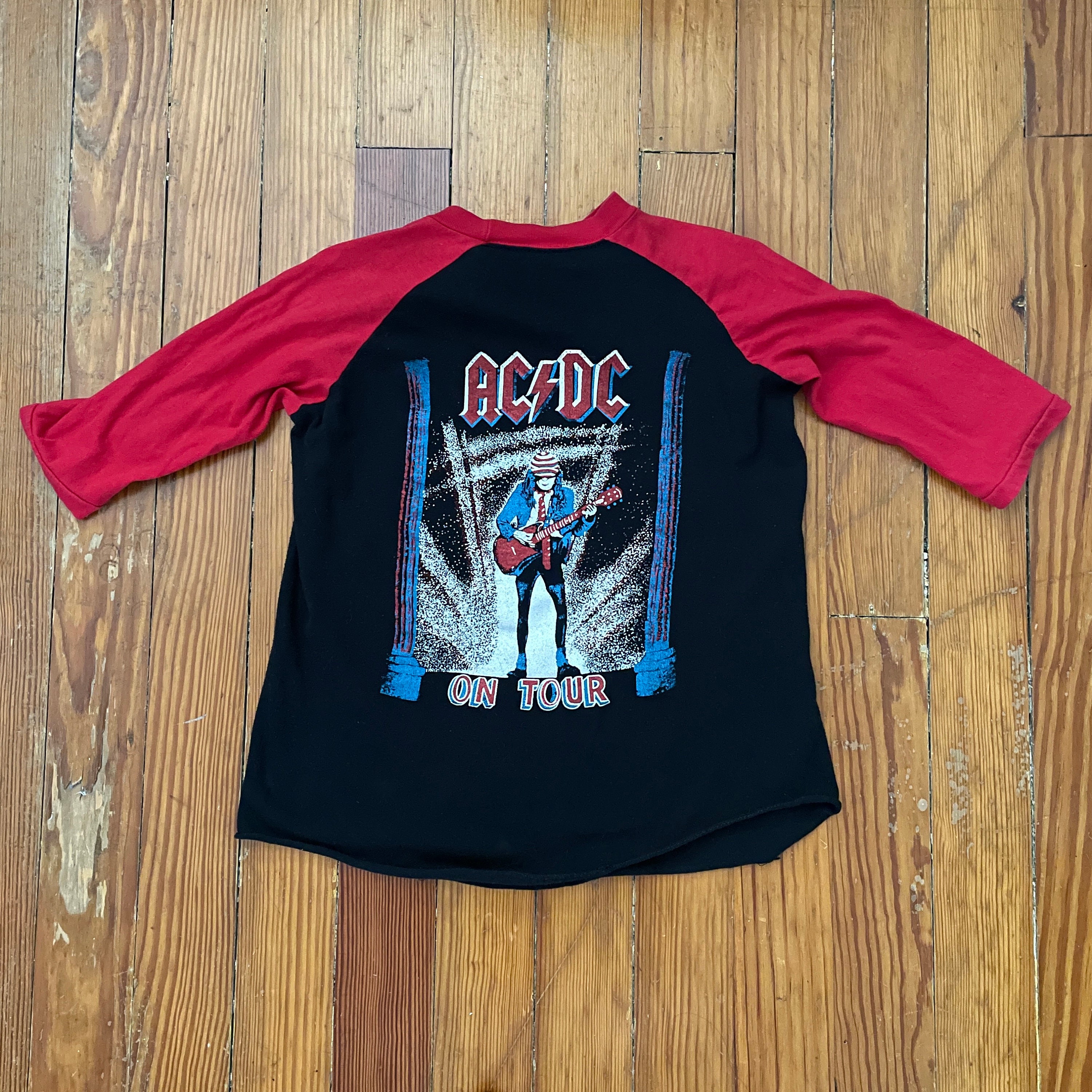 Vintage 80's AC/DC Bootleg Tour Tee, Band T-shirt, Raglan Baseball Shirt, Double Sided, Vtg Concert Shirt, Rock N Roll Tee, Single Stitch - Etsy Vintage 80's AC/DC Bootleg Tour Tee, Band T-shirt, Raglan Baseball Shirt, Double Sided, Vtg Concert Shirt, Rock N Roll Tee, Single Stitch - Etsy
