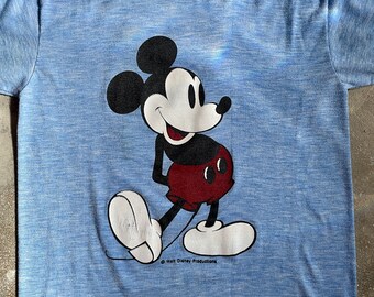 80s Mickey Mouse Big face t shirt | eBay