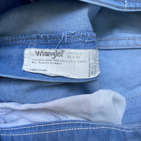 Vintage 70s/80s Wrangler Cropped Jeans, Super Sof… - image 7