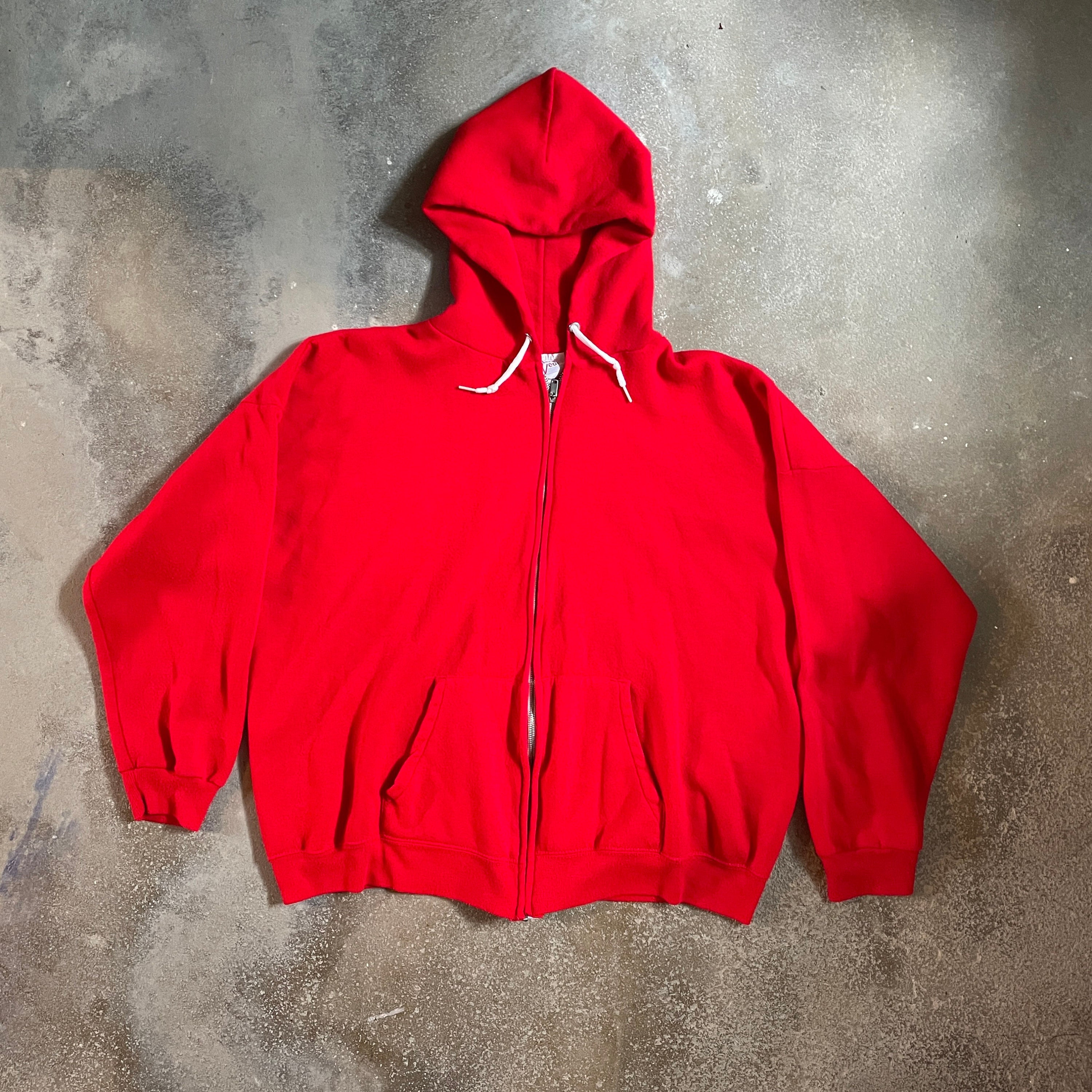 Red Zip up Hoodie - Etsy