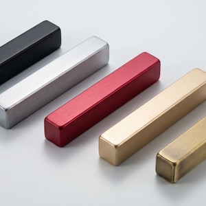 Modern Bridge Cabinet Pull 96mm 128mm , 5 colours anodized Aluminium,Cnc machined,Made in Italy,  Kitchen Handle,Handcrafted in Italy