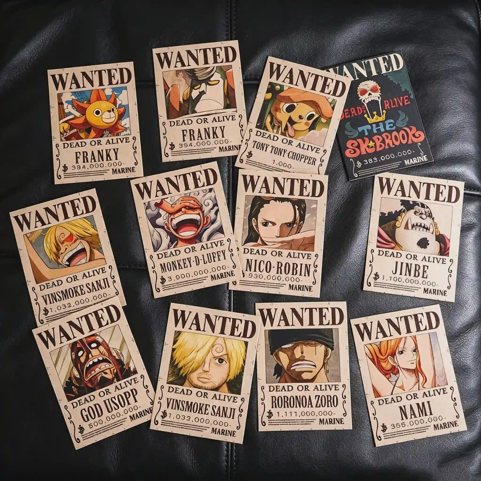 One Piece Wanted Poster Set - Etsy
