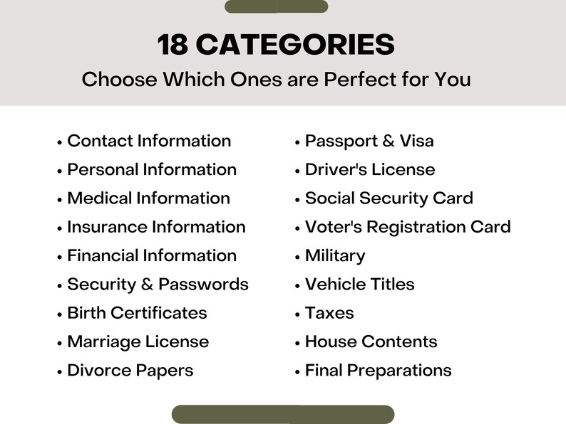 Carpeta de vida, gestión del hogar, planificador de emergencias (descarga digital) imagen 3