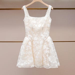 White Graduation Lace Dress - Etsy White Graduation Lace Dress - Etsy