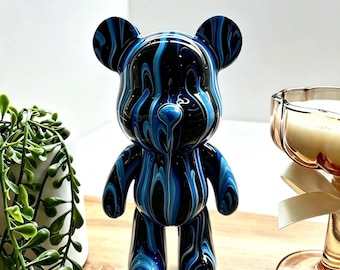 Custom Fluid Art Bear – Pick Your Own Colours